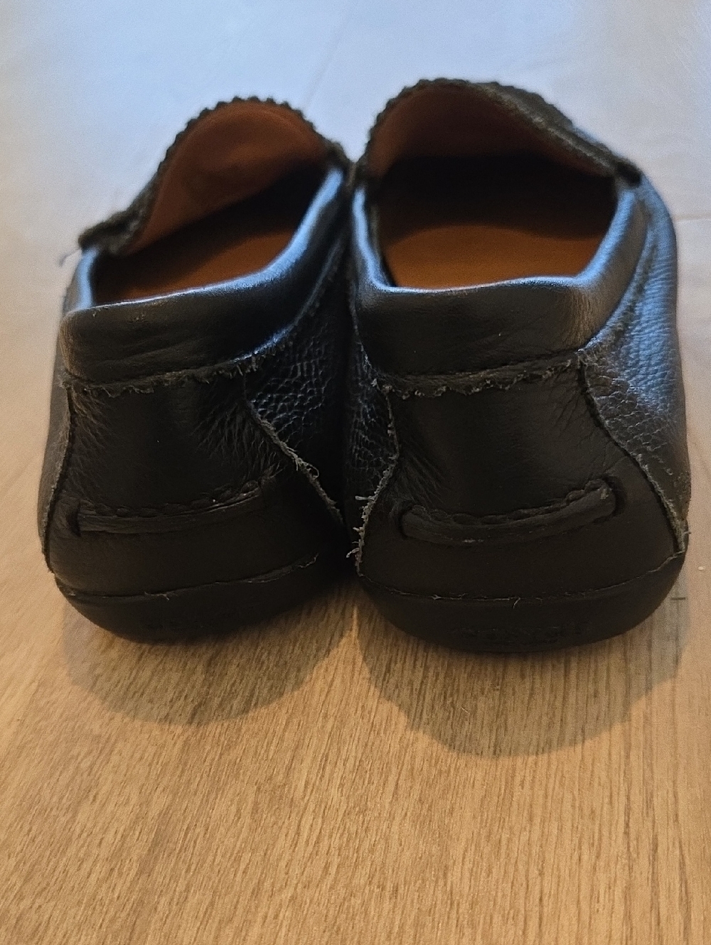 Coach Odette Black Leather Slip-on Shoes - Picture 3 of 6